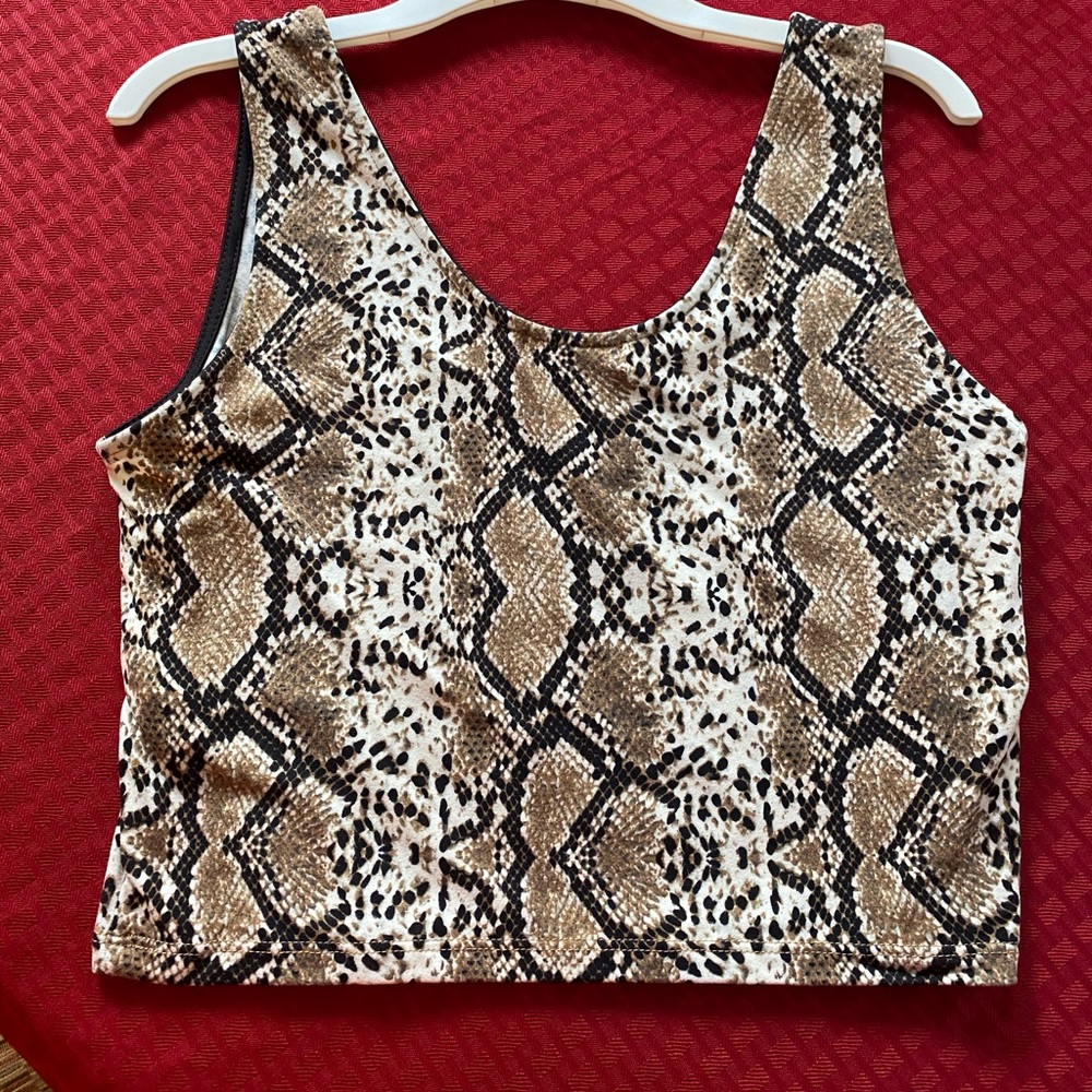 Snakeskin tank top